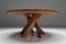 Solid Elm T21 Round Dining Table Pierre Chapo, France, 1973, Image 7
