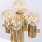 Italian Brass Floor Lamp with 5 Muranoglas Balls from Gaetano Sciolari, 1970s, Image 7