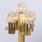 Italian Brass Floor Lamp with 5 Muranoglas Balls from Gaetano Sciolari, 1970s 3