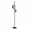 Black Superluna Floor Lamp by Victor Vasilev for Oluce, Image 2