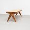 057 Civil Bench in Wood and Woven Viennese Cane by Pierre Jeanneret for Cassina 13