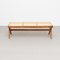 057 Civil Bench in Wood and Woven Viennese Cane by Pierre Jeanneret for Cassina, Image 3