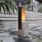 Lampada da tavolo media fatta a mano in marmo Paonazzo e metallo di Fiam, Immagine 3
