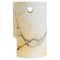 Handgefertigte kurze zylindrische Vase aus Paonazzo Marmor von Fiam 1