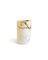 Handgefertigte kurze zylindrische Vase aus Paonazzo Marmor von Fiam 2