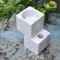 Handgefertigte Hybrid Multifunktions Vase aus weißem Carrara Marmor von Fiam 4