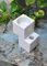 Handgefertigte Hybrid Multifunktions Vase aus weißem Carrara Marmor von Fiam 2