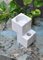 Vaso Hybrid fatto a mano in marmo di Carrara bianco di Fiam, Immagine 2