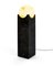 Handgefertigte Big Eclipse Lampe aus schwarzem Marquina Marmor von Fiam 2