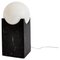 Handmade Small Eclipse Lamp in Black Marquina Marble from Fiam 1