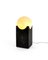 Handgefertigte Kleine Eclipse Lampe aus Schwarzem Marquina Marmor von Fiam 2
