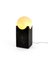 Handmade Small Eclipse Lamp in Black Marquina Marble from Fiam 2