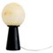 Handmade Conical Lamp with Sphere in Black Marquina Marble from Fiam 1