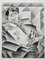 Juan Gris, Portrait De Picasso, 1947, Eau-Forte et Pointe Sèche sur Papier Pur Fil Lana 3