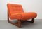 Vintage German Orange Lounge Chair, 1970s, Image 1