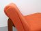 Sillón alemán vintage naranja, años 70, Imagen 5