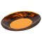 Mid-Century Italian Oval Centerpiece in Acrylic Glass with Tortoiseshell Effect by Christian Dior, 1970s 1