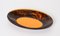 Mid-Century Italian Oval Centerpiece in Acrylic Glass with Tortoiseshell Effect by Christian Dior, 1970s, Image 8