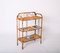 Mid-Century Italian Bamboo and Rattan Bookcase with Three Shelves by Franco Albini, 1970s, Image 14