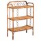 Mid-Century Italian Bamboo and Rattan Bookcase with Three Shelves by Franco Albini, 1970s 1