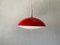 Rote Pop Art Deckenlampe von Temde, Schweiz, 1960er 2