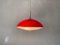 Pop Art Red Ceiling Lamp from Temde, Switzerland, 1960s 10