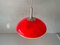 Lampada da soffitto Pop Art rossa di Temde, Svizzera, anni '60, Immagine 4