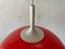Rote Pop Art Deckenlampe von Temde, Schweiz, 1960er 8