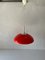 Rote Pop Art Deckenlampe von Temde, Schweiz, 1960er 1