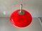 Pop Art Red Ceiling Lamp from Temde, Switzerland, 1960s 5