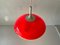 Rote Pop Art Deckenlampe von Temde, Schweiz, 1960er 5