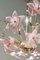 Lámpara de araña Fiori vintage en rosa de Murano, Imagen 6