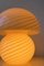 Lampada a fungo vintage gialla di Vetri Murano, Immagine 6