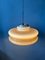 Vintage Space Age Pendant Light with Acrylic Glass Mushroom Shade from Herda, Image 4