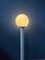 Lampadaire ou Lampe de Bureau Space Age Blanche avec Abat-Jour en Verre de Woja Holland, 1960s 5