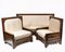 Islamic Inlay Settee and Armchairs, Set of 3 1