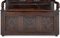 Carved Hall Oak Bench Cabinet, 1800s 5