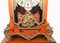 French Marquetry Inlay Tiffany Mantle Clock, Image 3