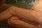 Italienisches Modernistisches Gemälde, Satyr mit Nymphe, 1950er, Öl auf Leinwand, Gerahmt 10