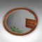 Antique Oval Mirror in English Walnut & Bevelled Glass, Image 1