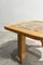 Wood and Ceramic Square Coffee Table by Guillerme and Chambron, 1950s, Image 3