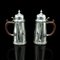 Versilberte englische Vintage Hot Chocolate Kannen, 2er Set 2