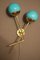 Italian Sconces in Turquoise Blue Murano Glass & Brass, Set of 2 13