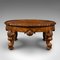 Antique English Burr Walnut Coffee Table, Image 4