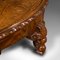 Antique English Burr Walnut Coffee Table, Image 9