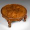 Antique English Burr Walnut Coffee Table, Image 6