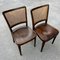 Wooden Dining Chairs, Austria, 1950s, Set of 2 3