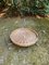 Round Glass Coffee Table with Wicker Magzine Rack, 1960s 6