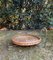 Round Glass Coffee Table with Wicker Magzine Rack, 1960s 3