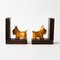 Art Deco Wooden Dog Bookends, 1930s, Set of 2 8